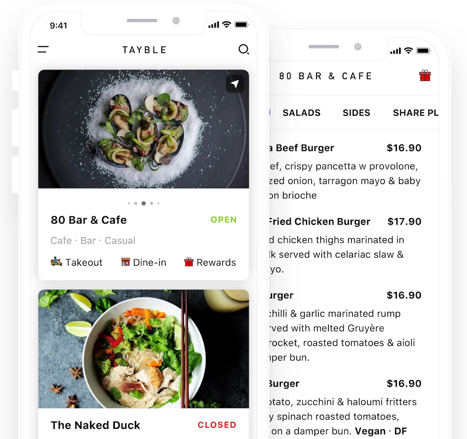 Tayble restaurant app