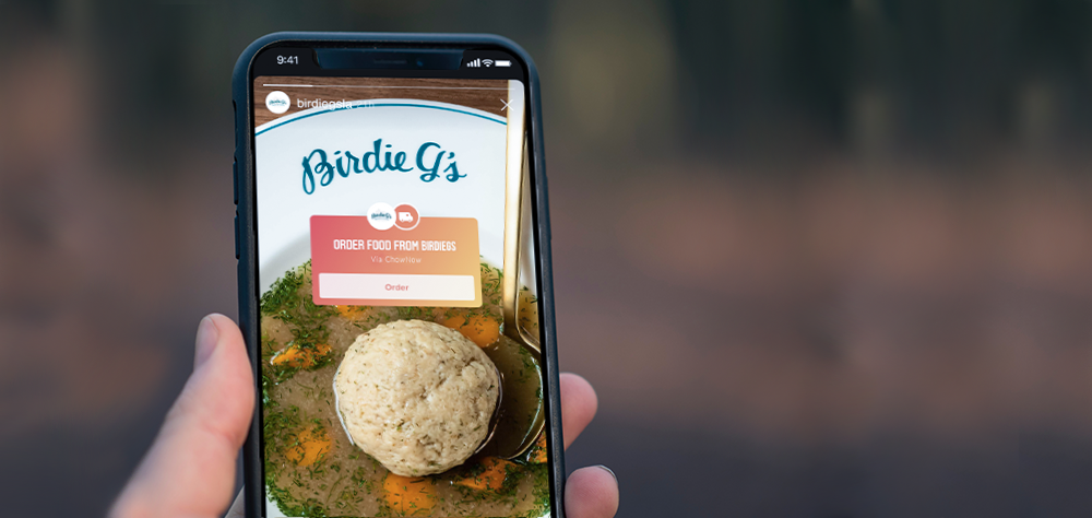 Integrate food delivery app to instagram