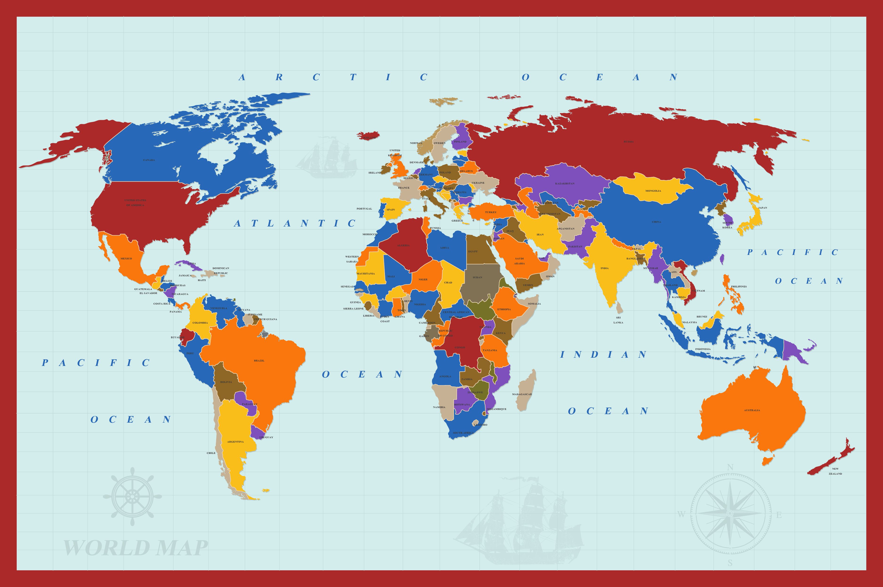 The map with the global share of owners of Android-powered devices