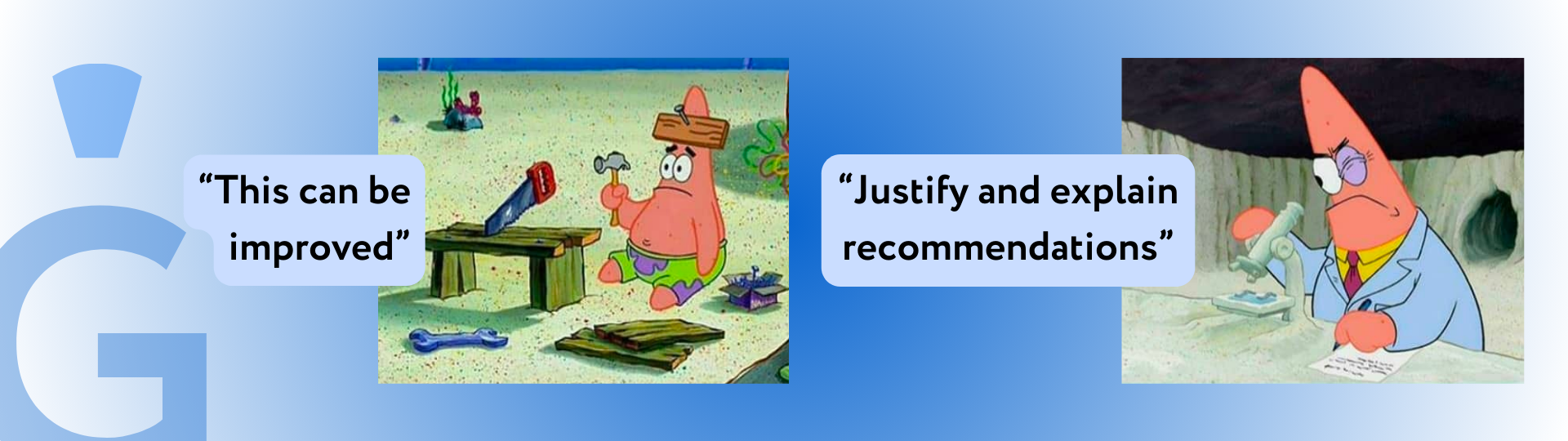 Patrick Star from the American animated television series SpongeBob SquarePants as a worker and a scientist