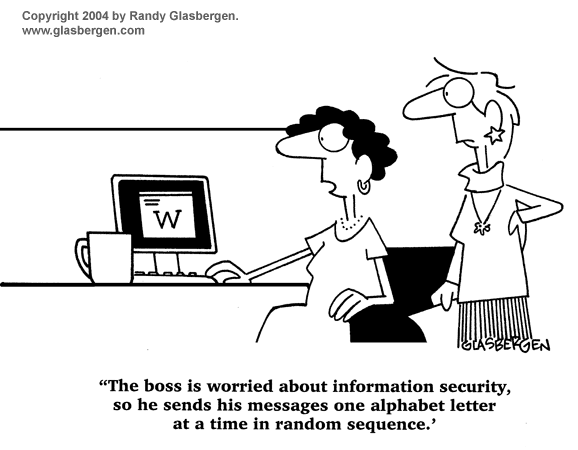 One woman sits at a monitor with a letter W on it and another woman standing next to her