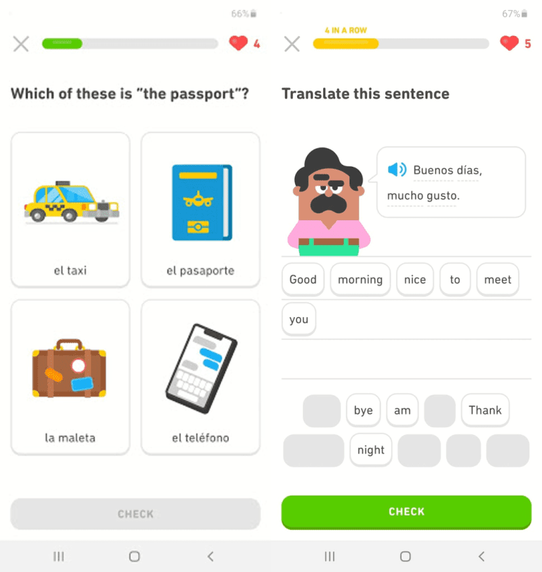 Example of gamification in LMS.