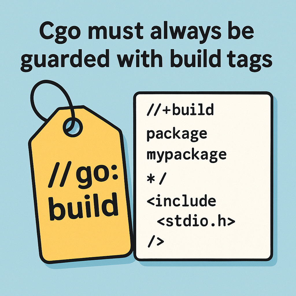 Cgo and build tags