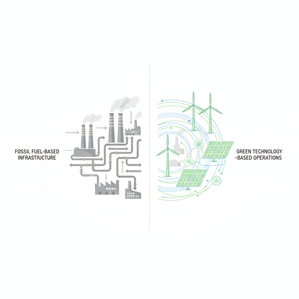 Fossil-Based vs Green Technology Operations