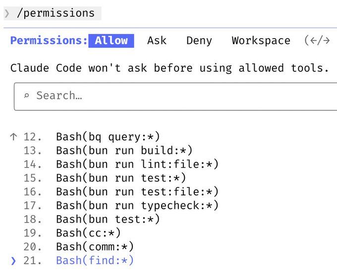 Permissions for Claude Code
