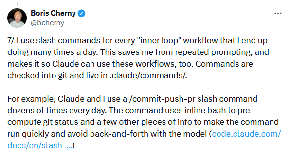 Screenshot of Boris Cherny's post 7