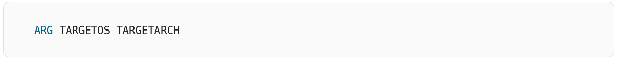 One line of code in Docker to split the execution between all the requested OSs and archs