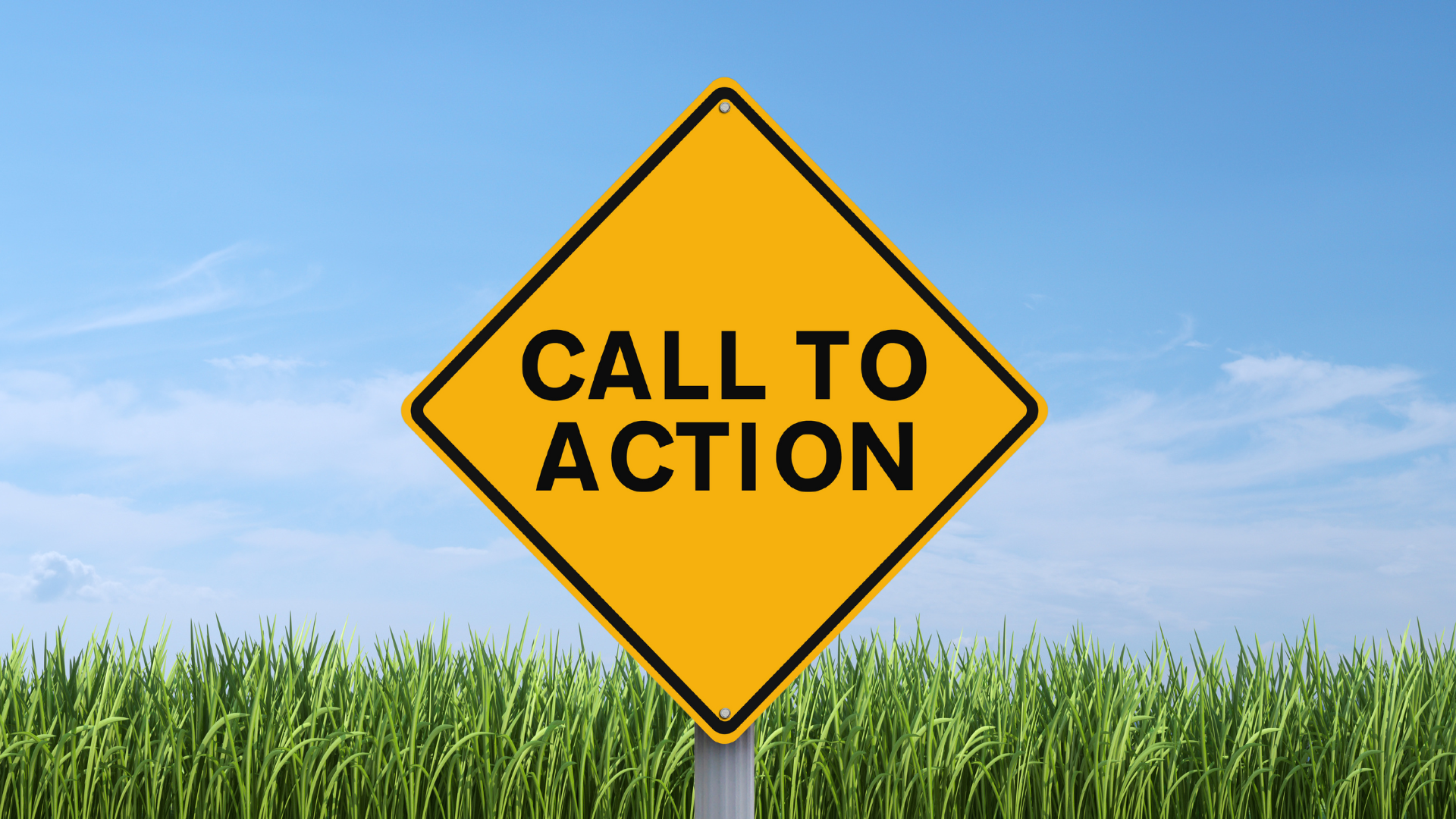The sign with the words "Call to Acton"