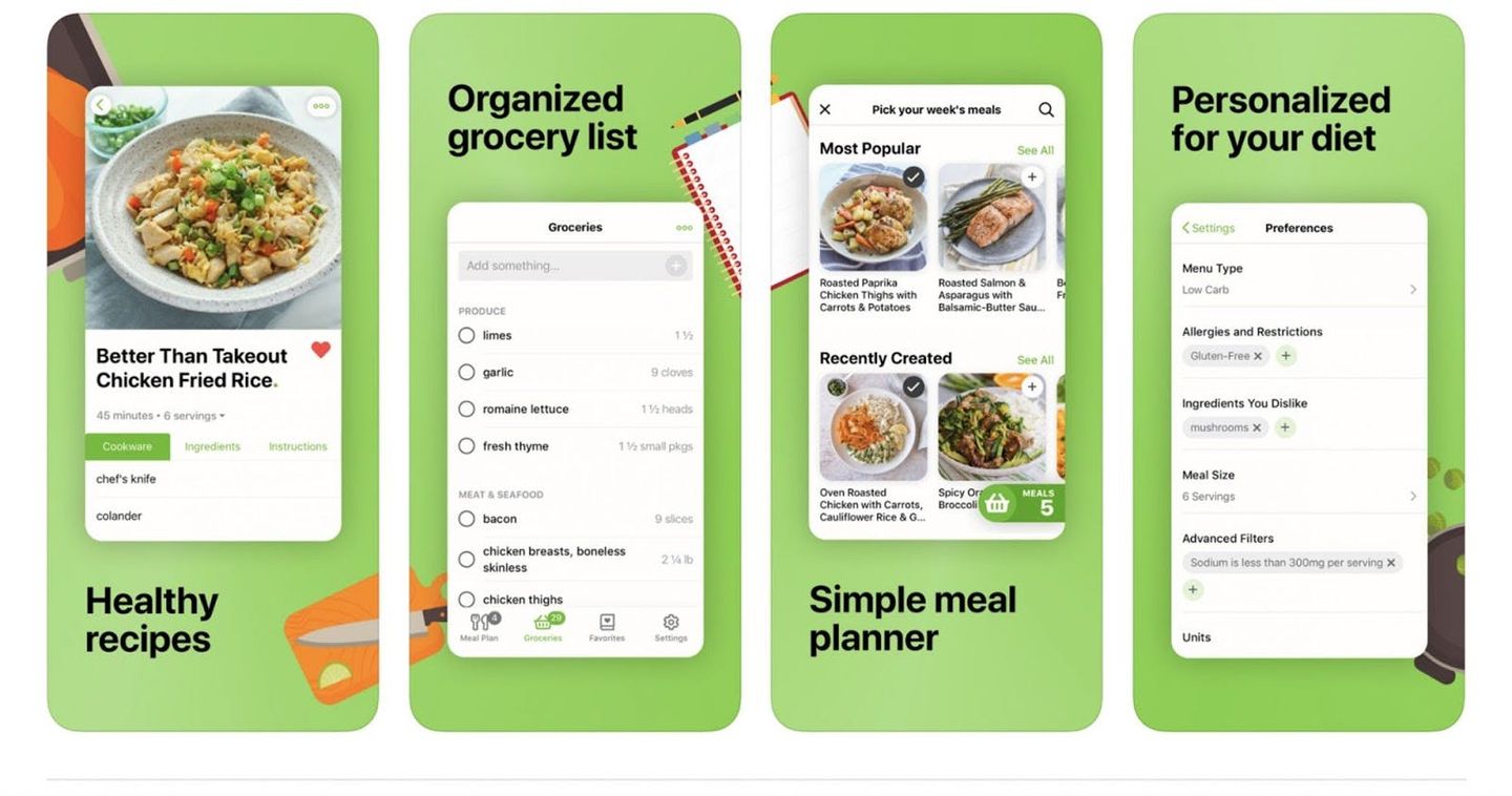 example of meal planner