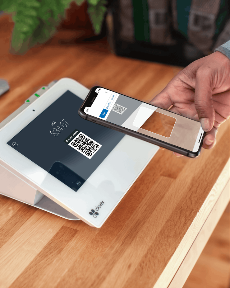 Touch-free in-store payment through a POS system and Venmo app
